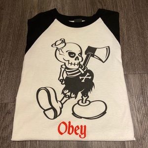Obey Raglan Baseball Tee